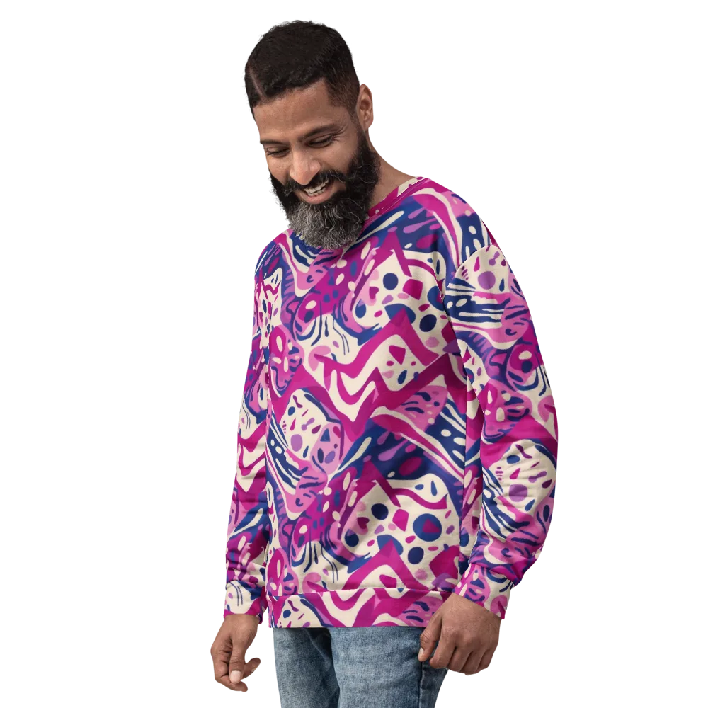 Neon Matisse on Sweatshirt — Left Front