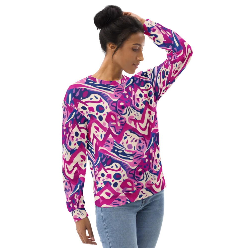 Neon Matisse on Sweatshirt — Right Front