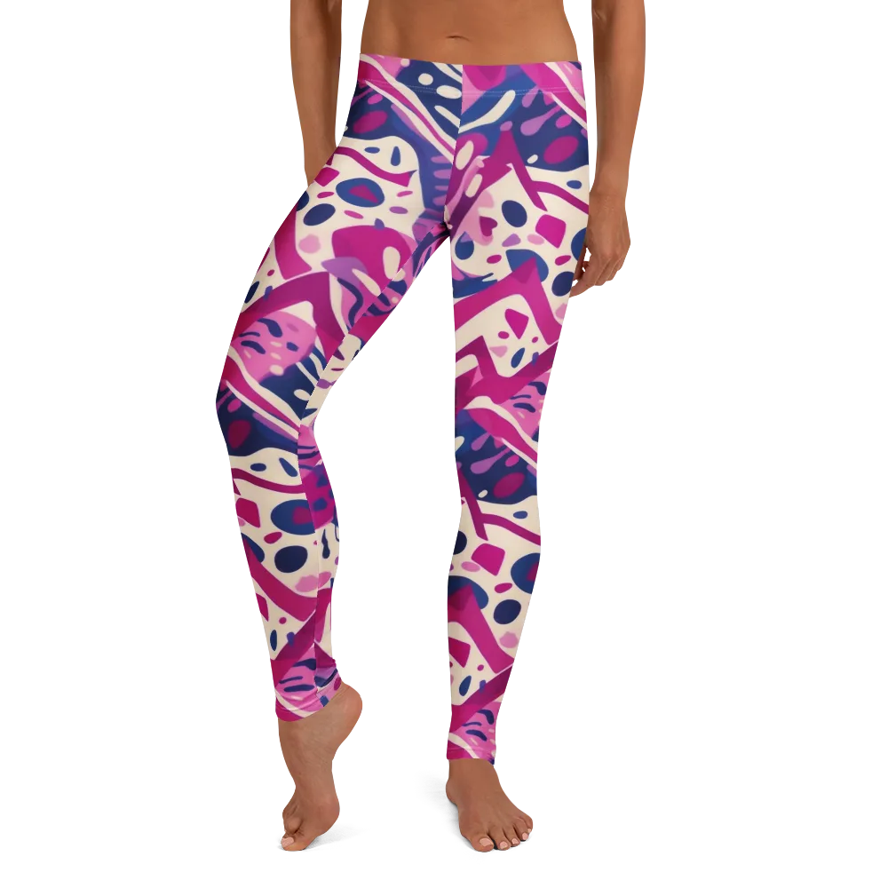 Neon Matisse on Leggings — Front