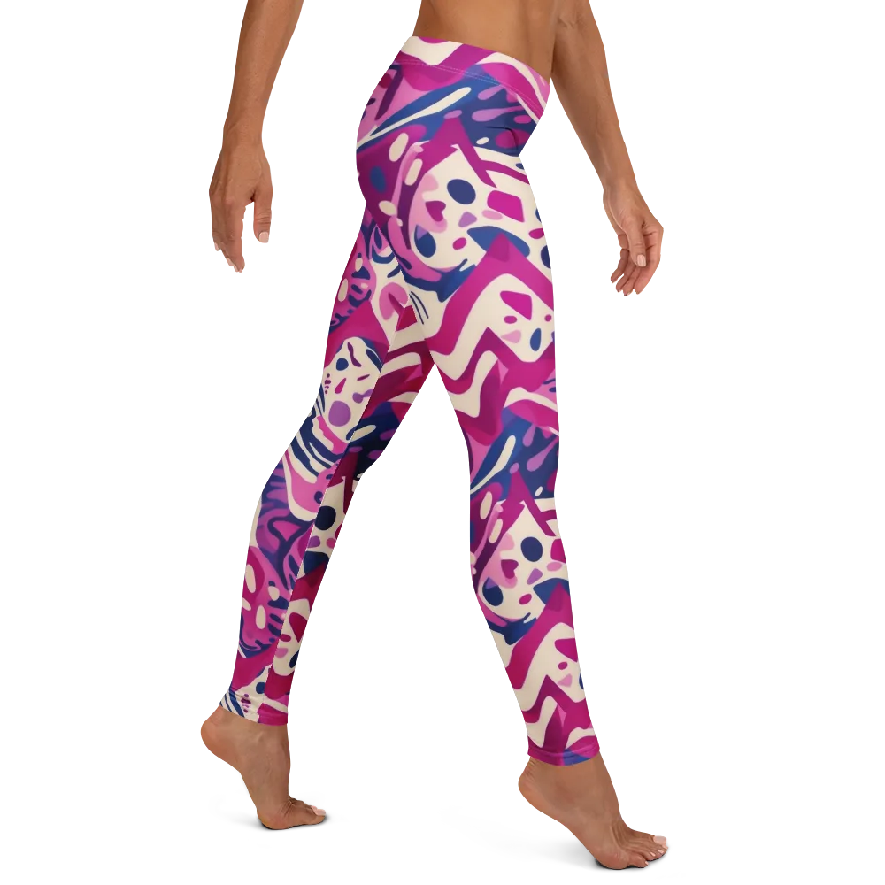 Neon Matisse on Leggings — Right