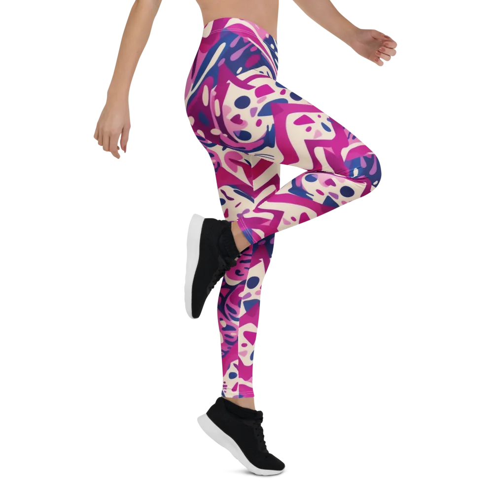 Neon Matisse on Leggings — Right