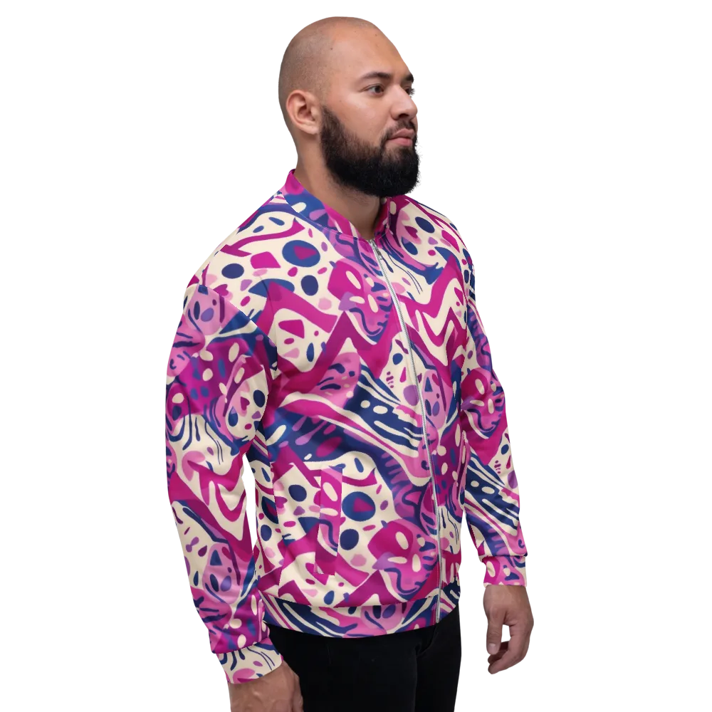 Neon Matisse on Bomber Jacket — Right
