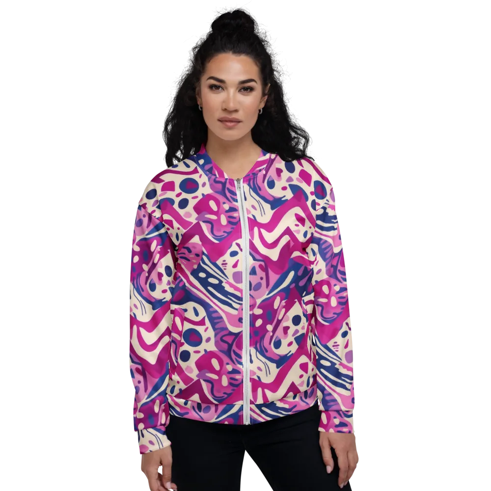 Neon Matisse on Bomber Jacket — Front
