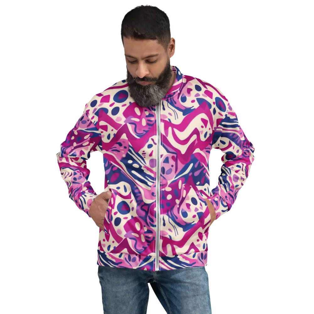 Neon Matisse on Bomber Jacket — Front