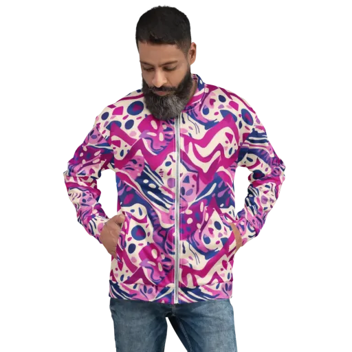 Neon Matisse on a Bomber Jacket