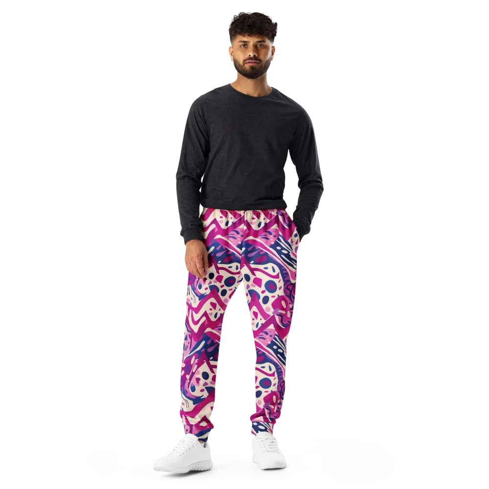 Neon Matisse on Men's Joggers — Front