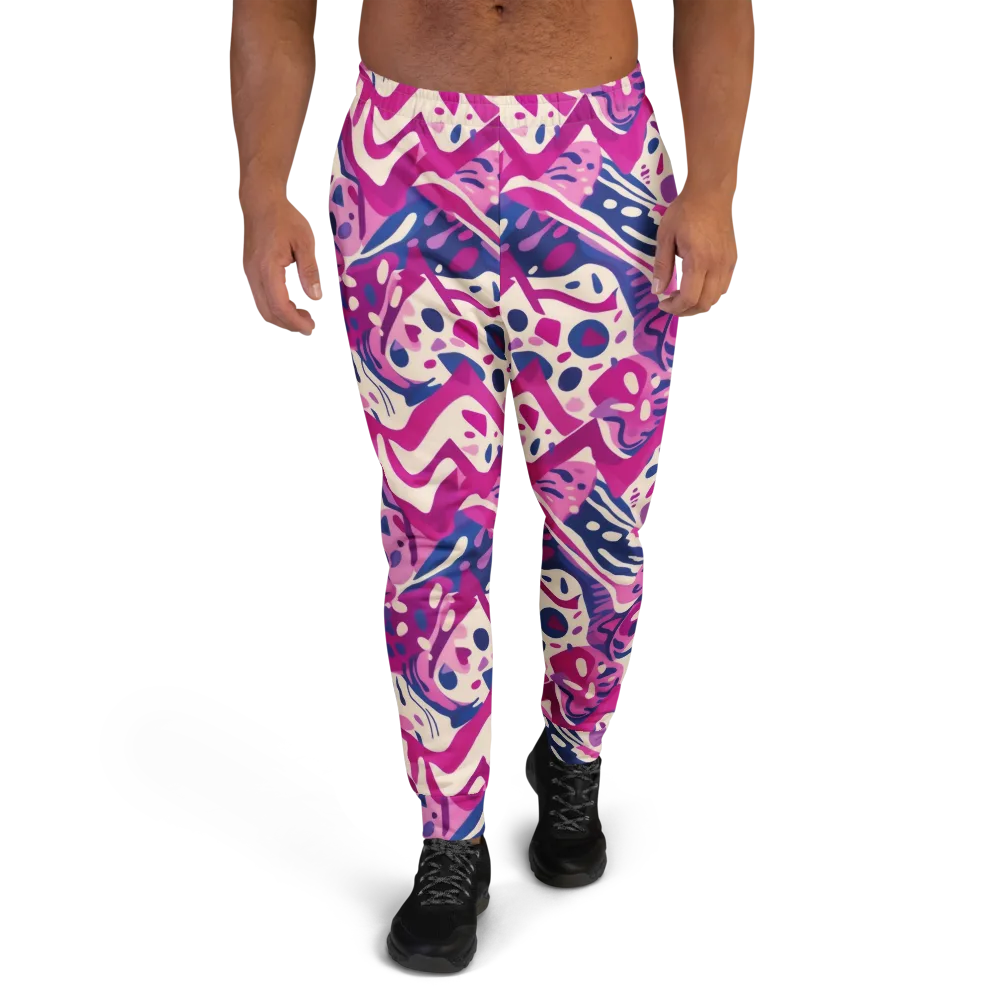 Neon Matisse on Men's Joggers — Front