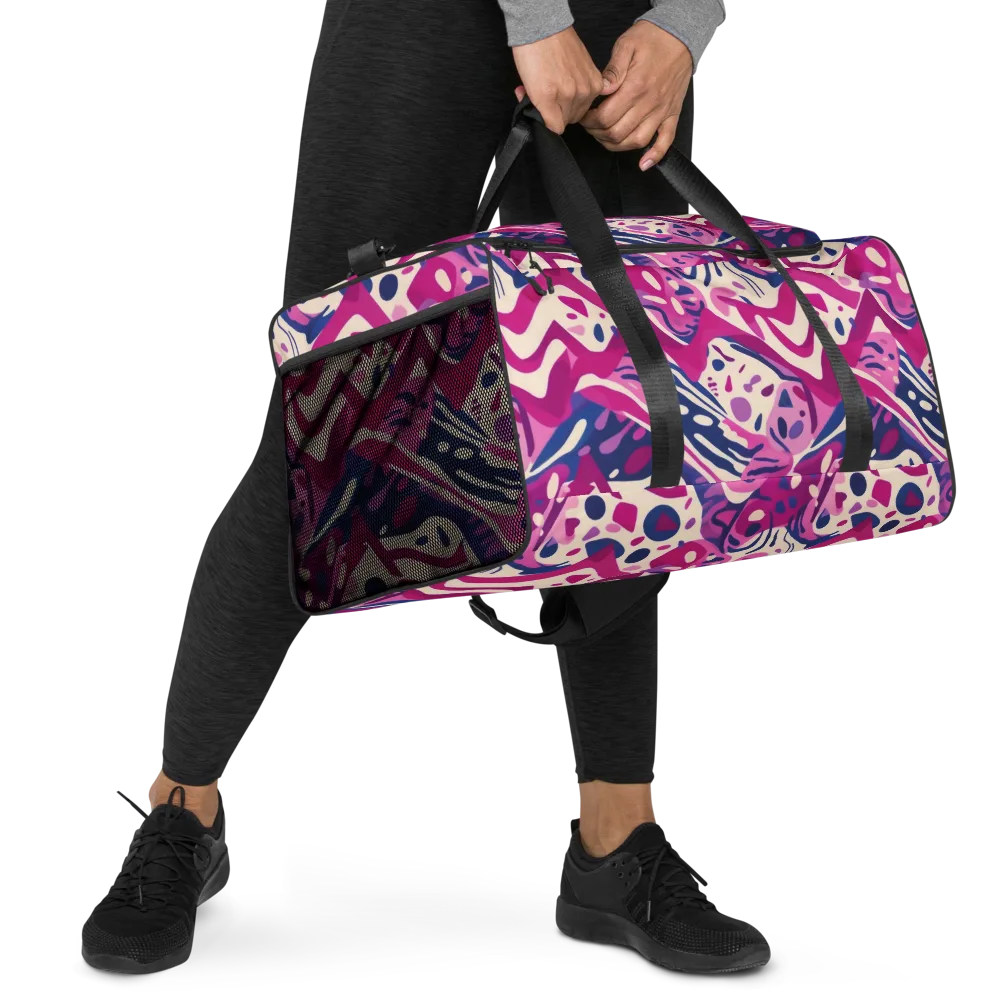 Neon Matisse on Duffle Bag — Right Front