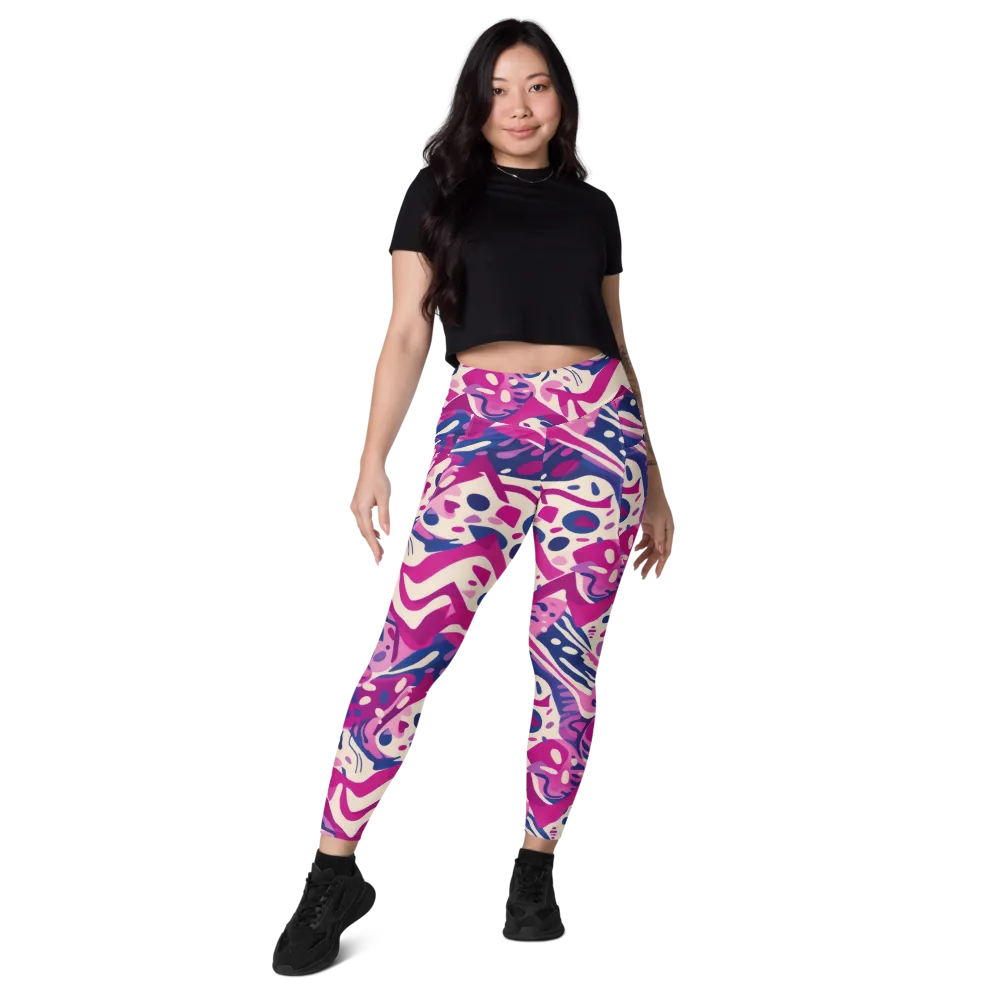 Neon Matisse on Leggings with Pockets — Front