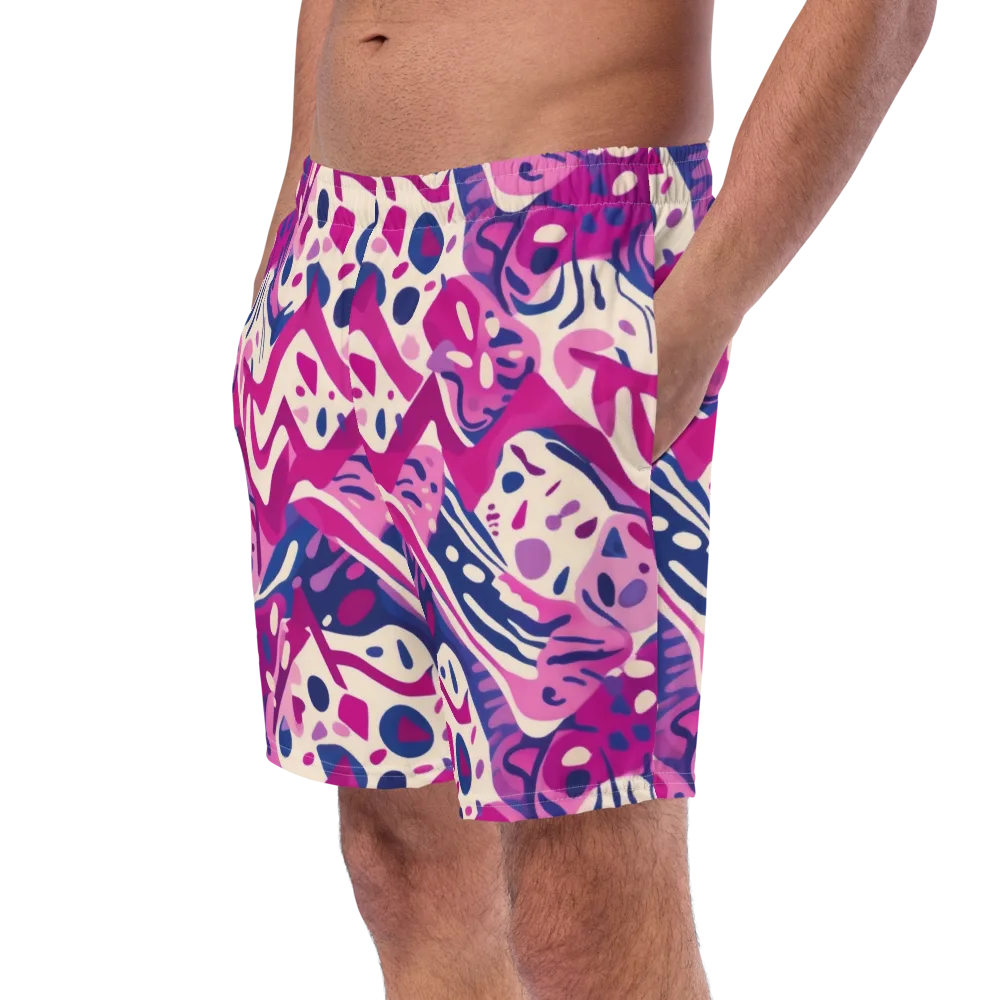 Neon Matisse on Swim Trunks — Left Front