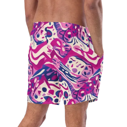 Neon Matisse on a Swim Trunks