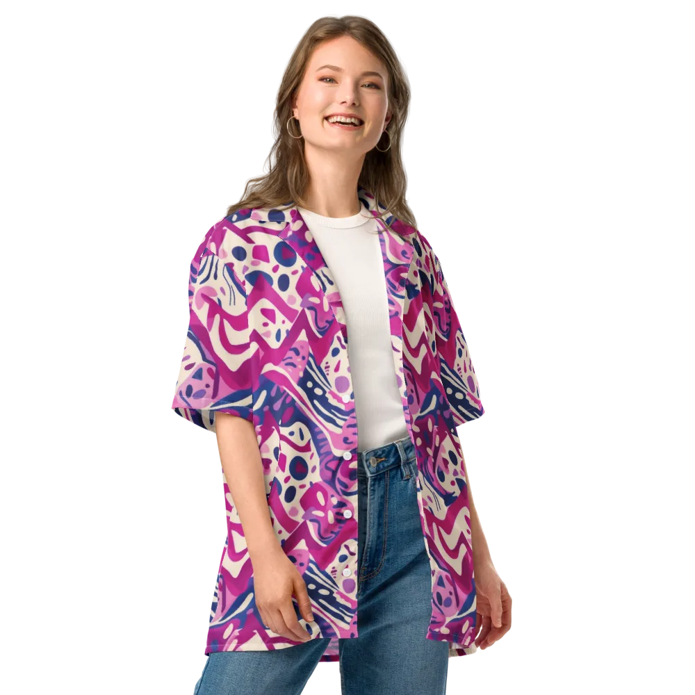 Neon Matisse on Button Shirt — Front