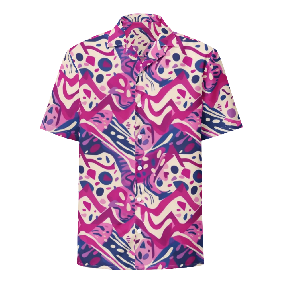 Neon Matisse on Button Shirt — Front