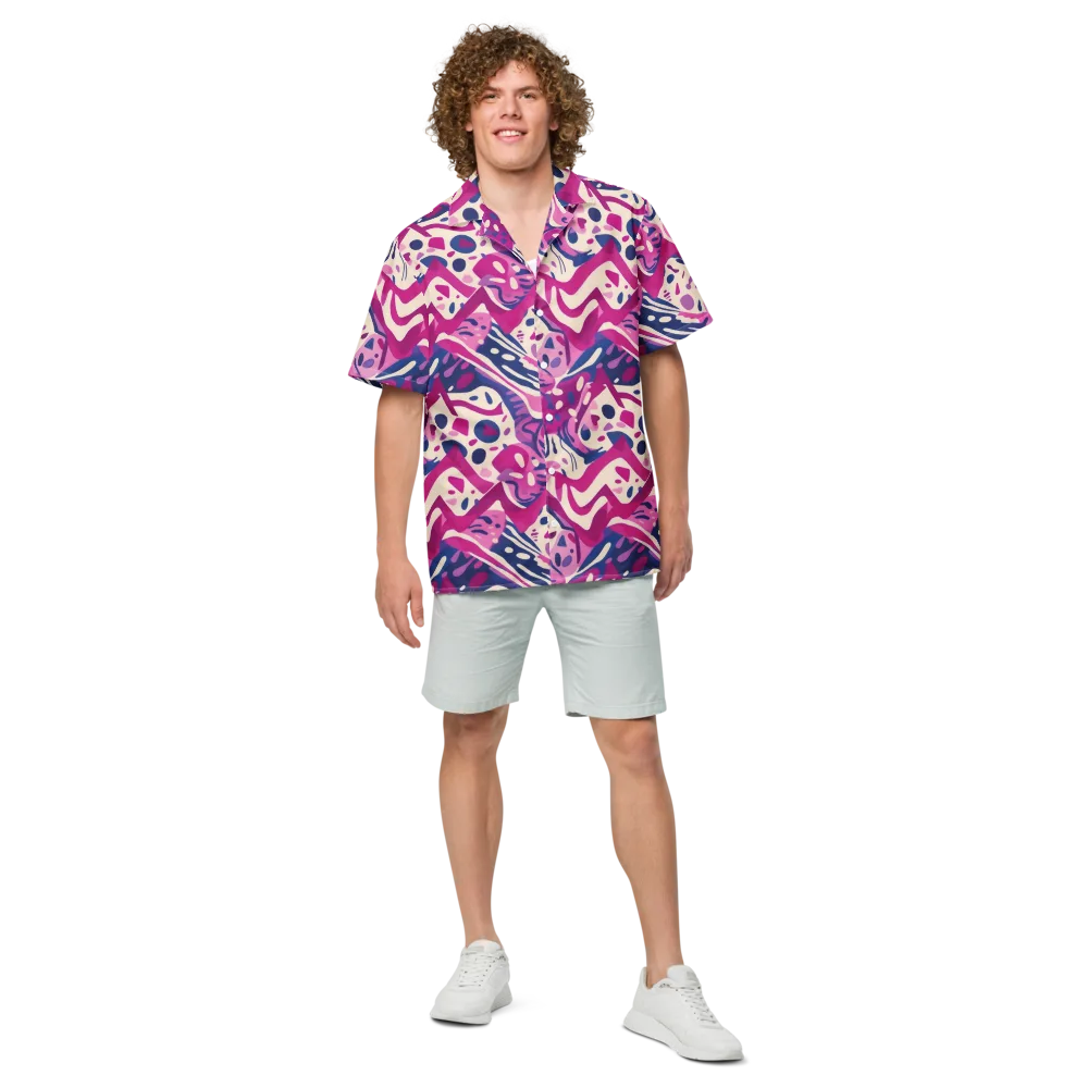Neon Matisse on Button Shirt — Front
