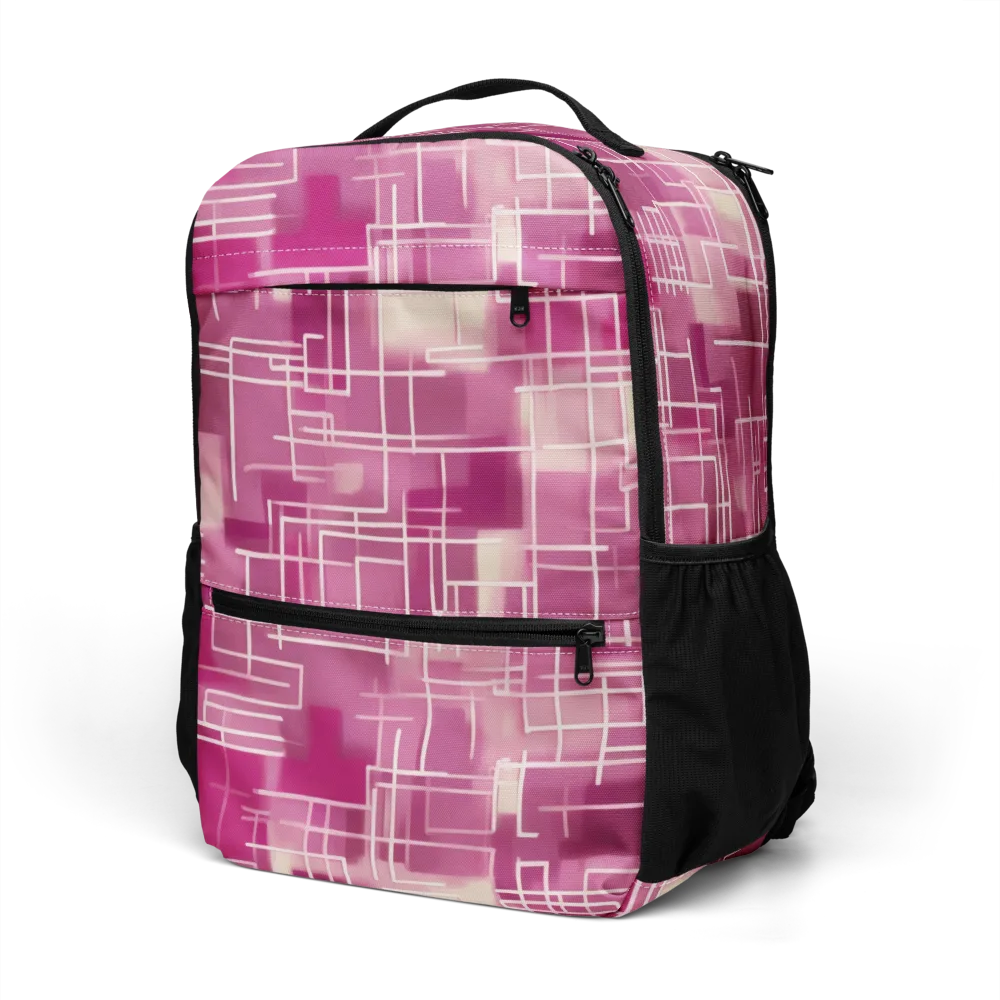 Neon Grid on Utility Backpack — Left Front