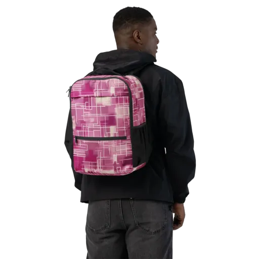 Neon Grid on a Utility Backpack