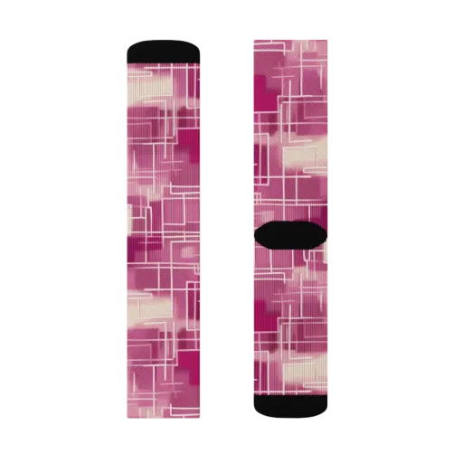 Neon Grid on a Socks