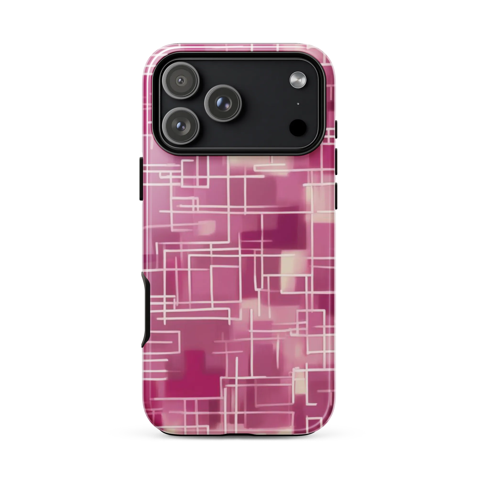 Neon Grid on Tough Case for iPhone® — Front