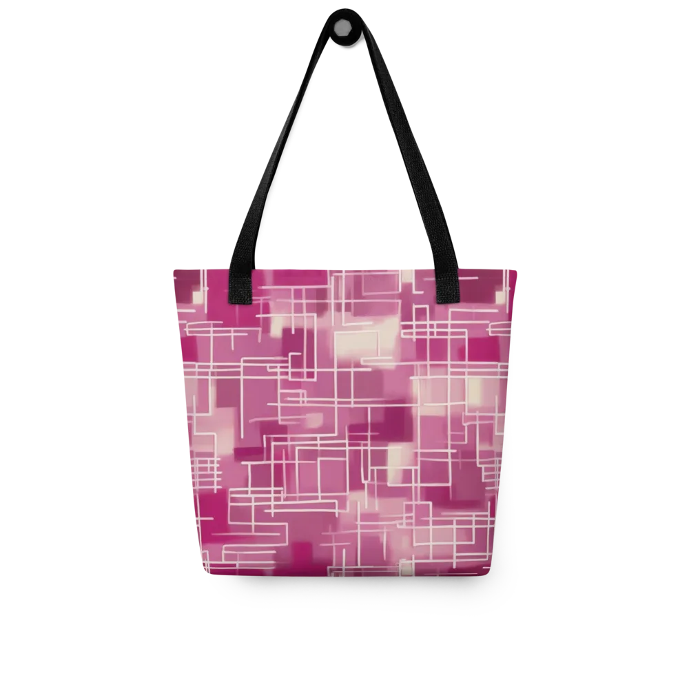 Neon Grid on Tote Bag — Front