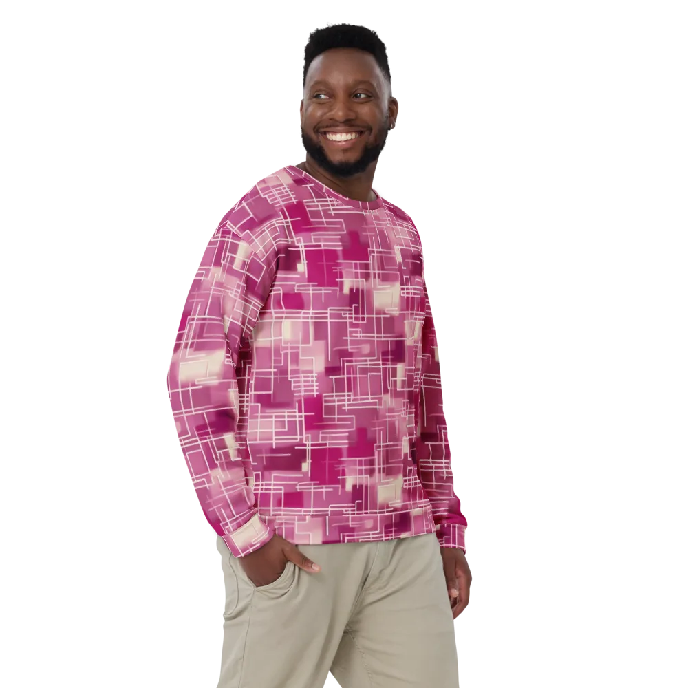 Neon Grid on Sweatshirt — Front