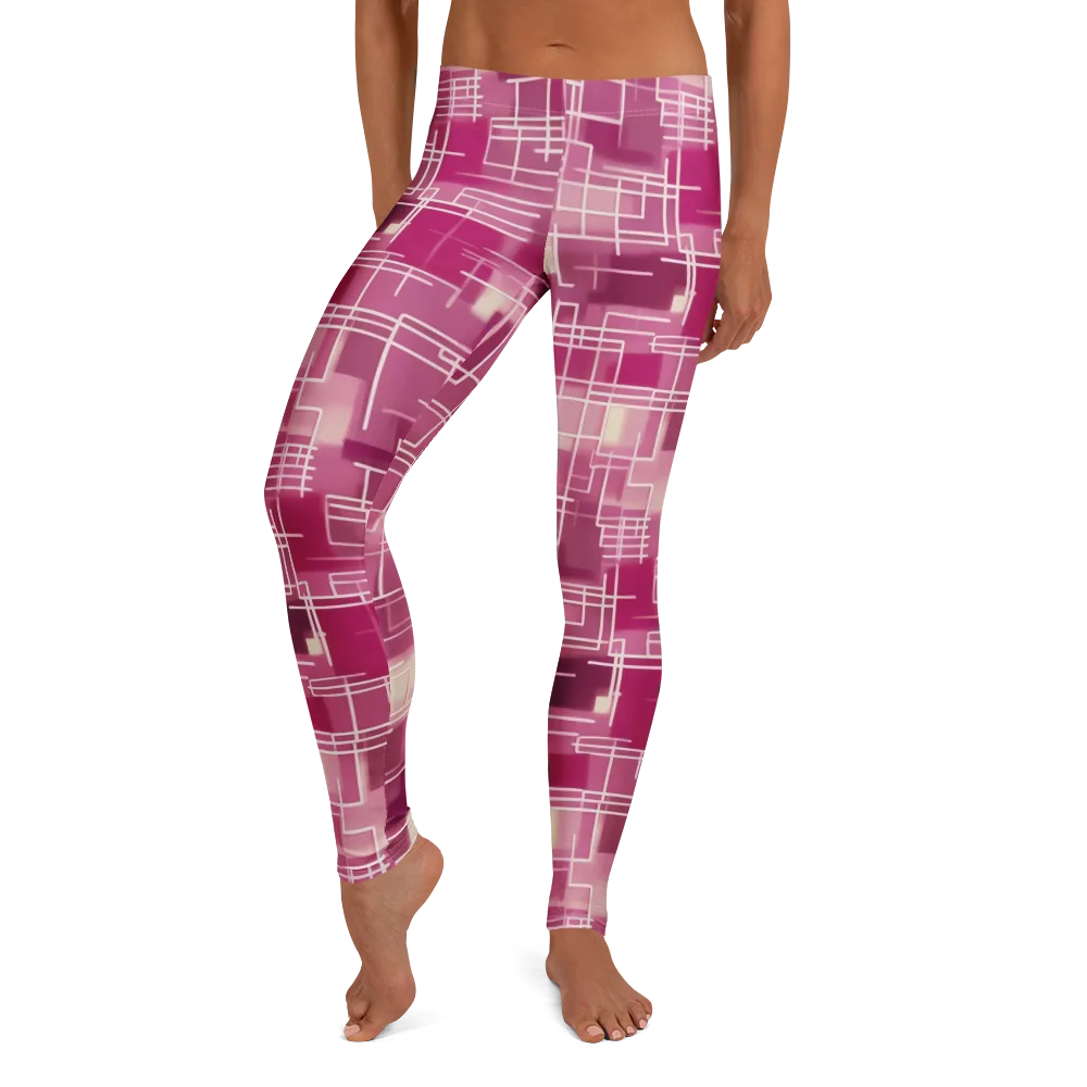 Neon Grid on Leggings — Front