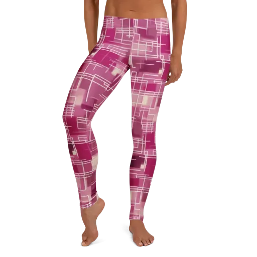 Neon Grid on a Leggings
