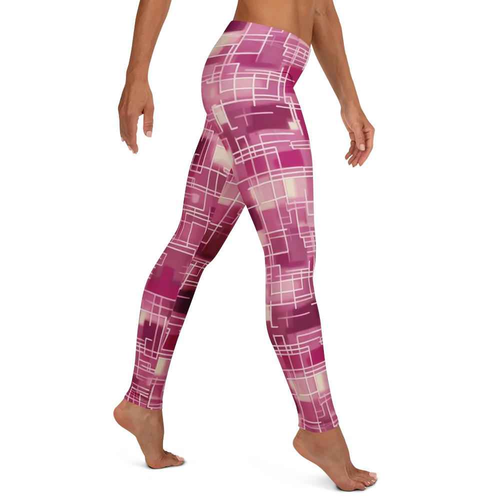 Neon Grid on Leggings — Right
