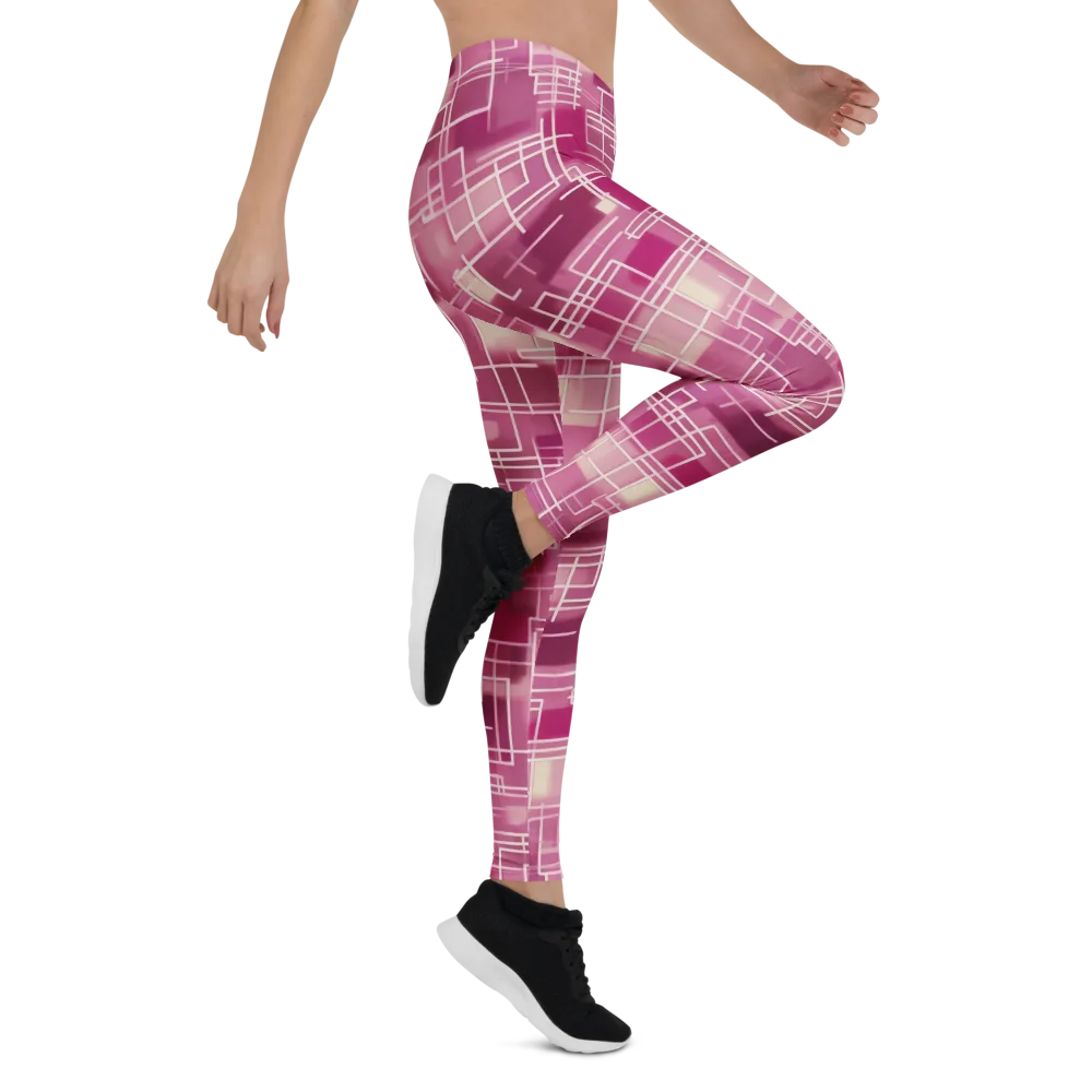Neon Grid on Leggings — Right