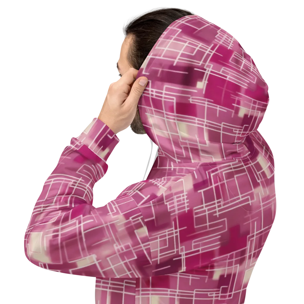 Neon Grid on Hoodie — Back