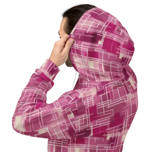 Neon Grid on a Hoodie