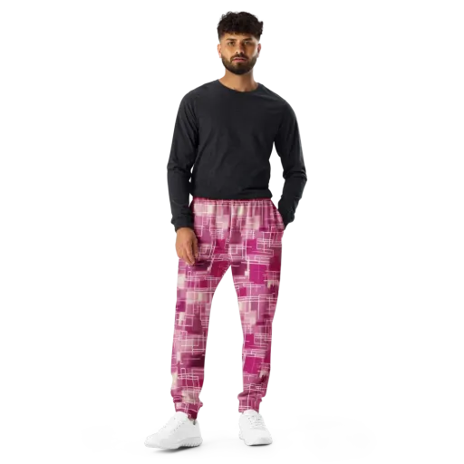 Neon Grid on a Men's Joggers