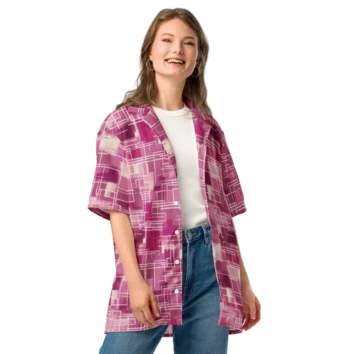 Neon Grid on a Button Shirt