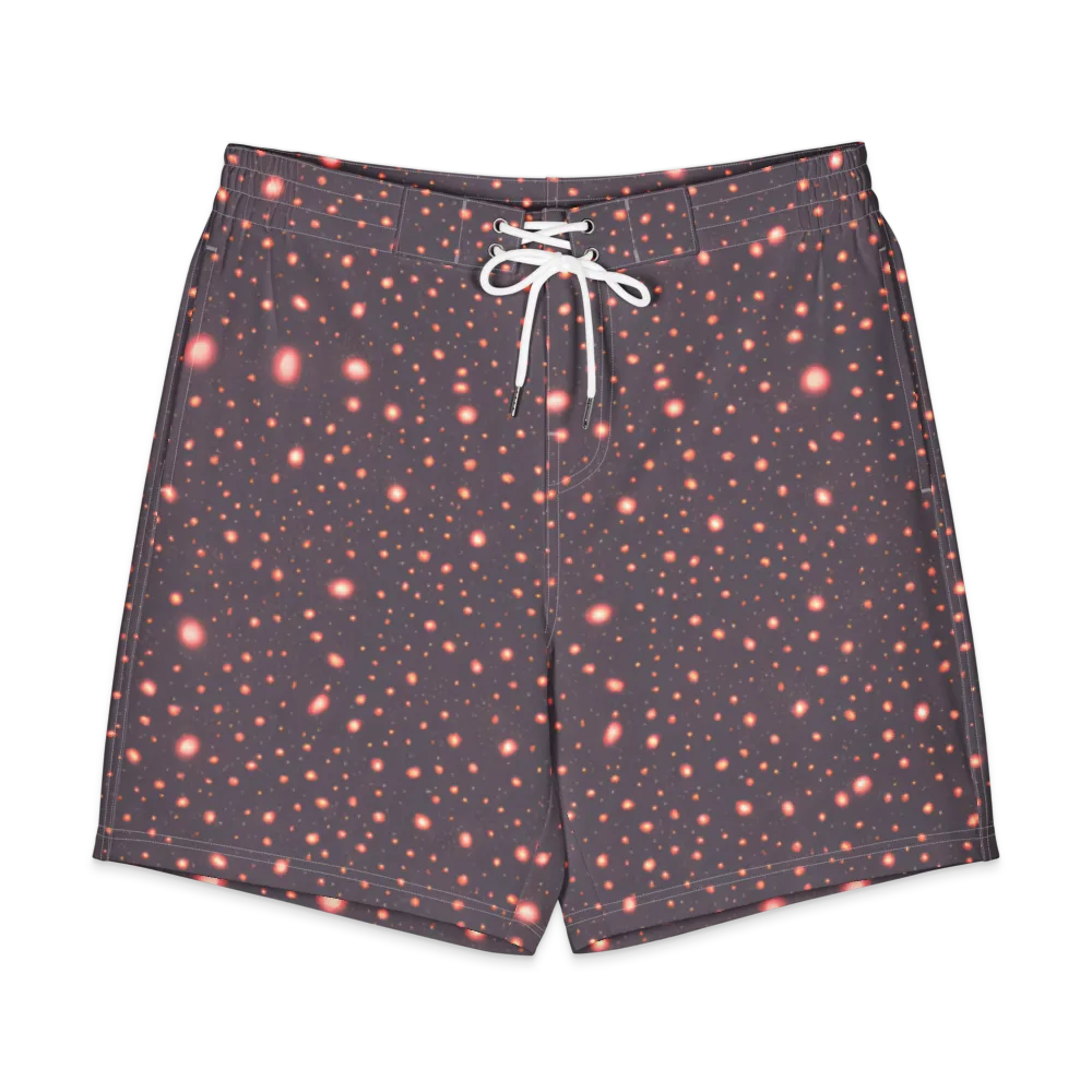 Coral Stardust on Men's Board Shorts — Front
