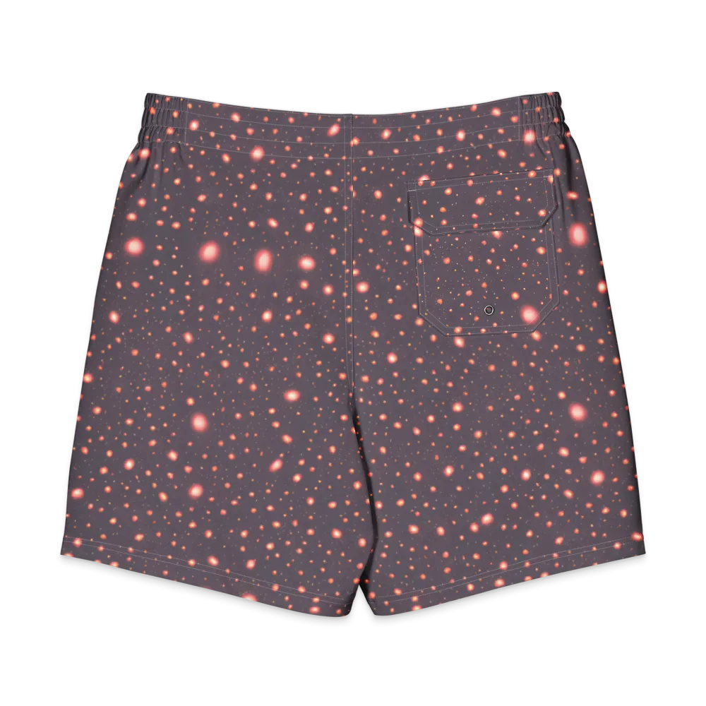 Coral Stardust on Men's Board Shorts — Back