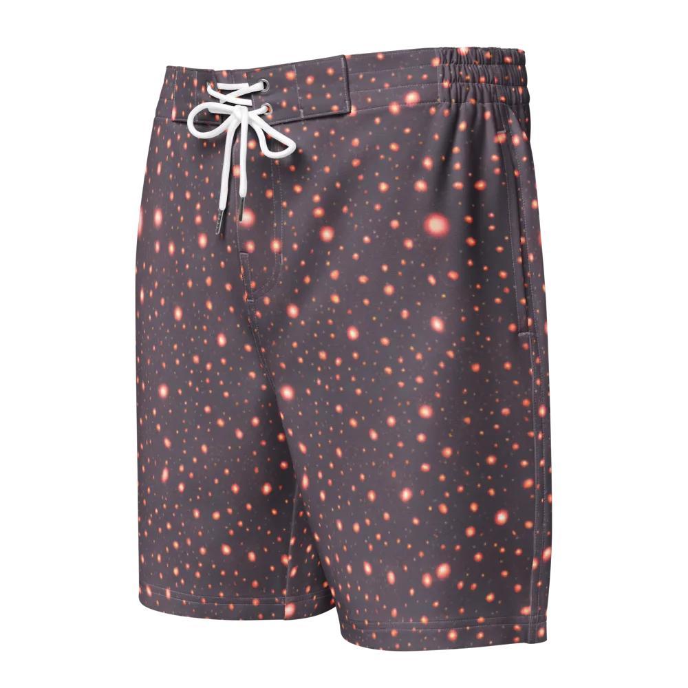Coral Stardust on Men's Board Shorts — Front