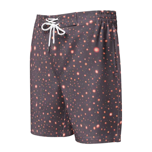 Coral Stardust on a Men's Board Shorts