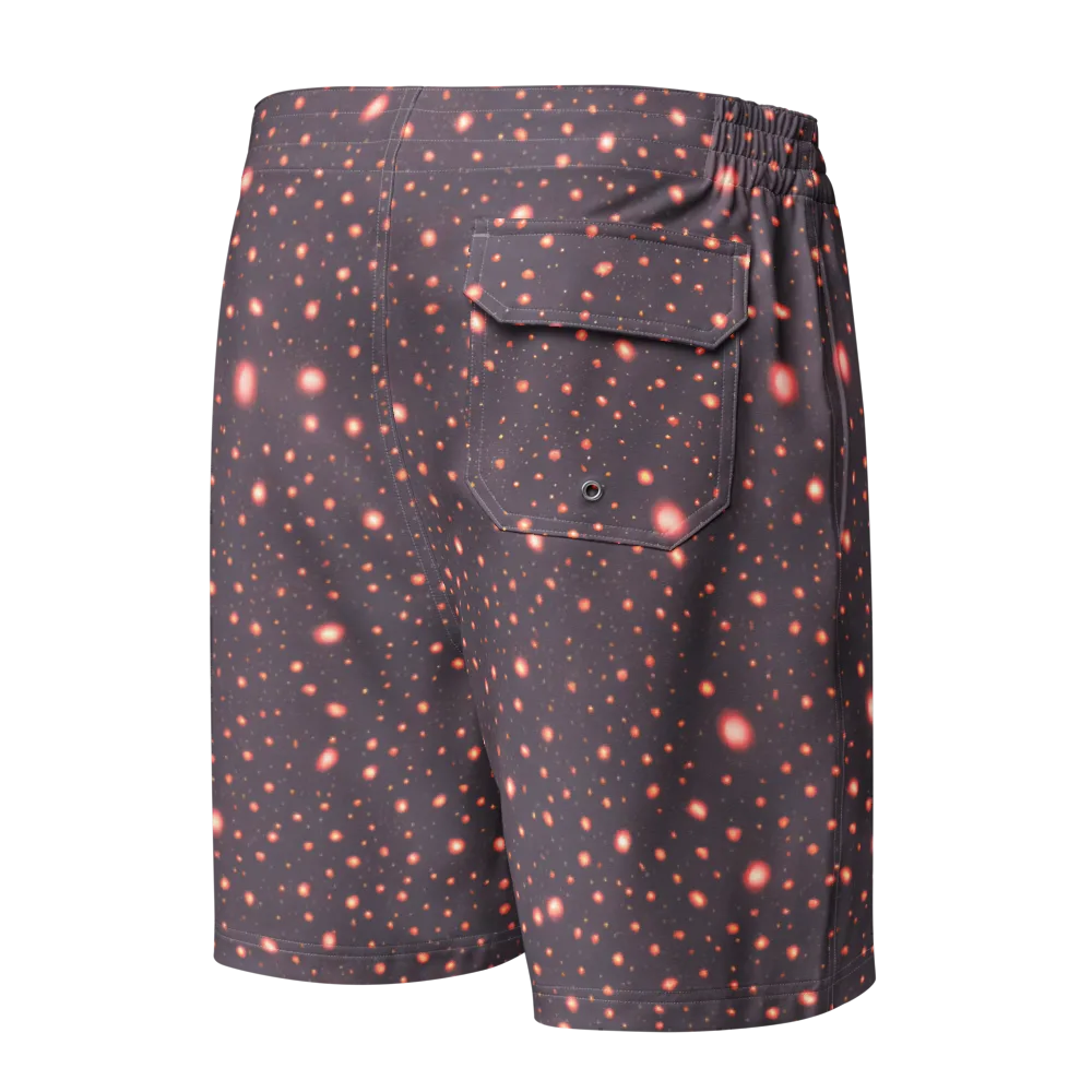 Coral Stardust on Men's Board Shorts — Back