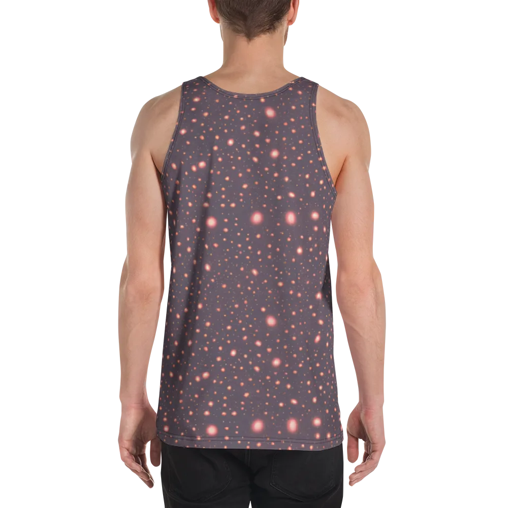 Coral Stardust on Men's Tank Top — Back