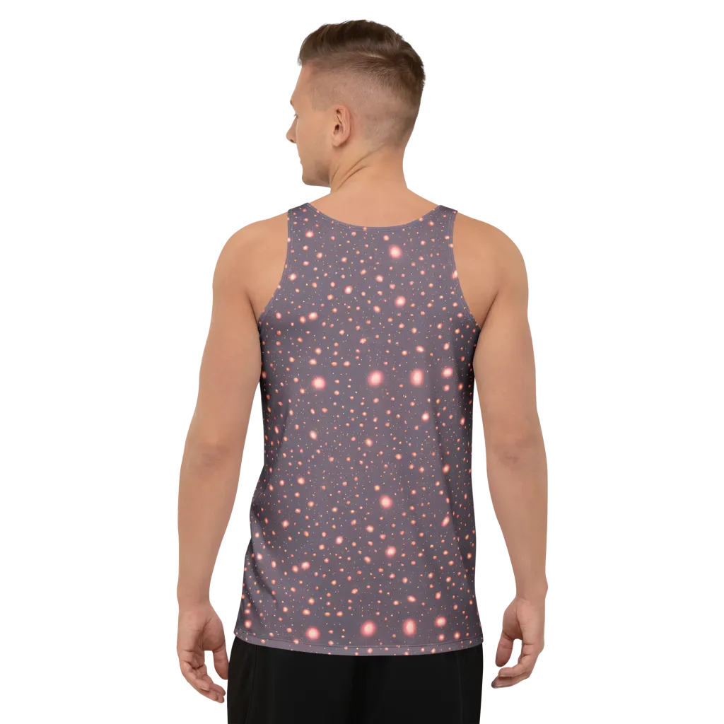 Coral Stardust on Men's Tank Top — Back