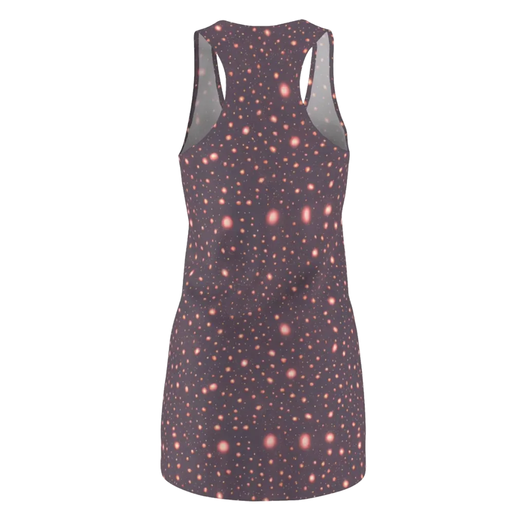 Coral Stardust on Racerback Dress — Back