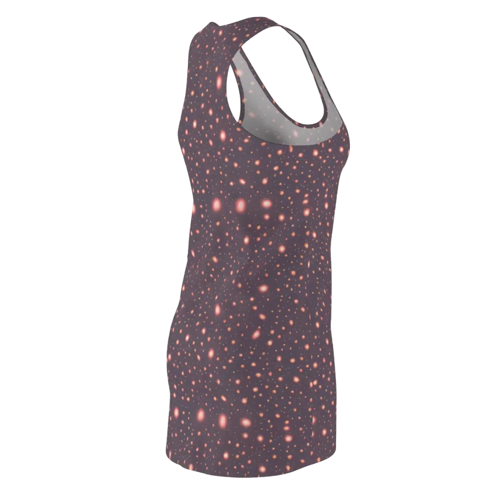Coral Stardust on Racerback Dress — Back Side