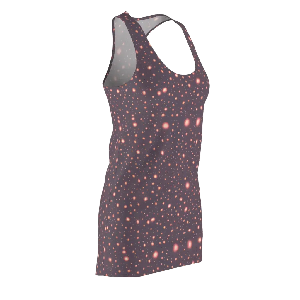 Coral Stardust on Racerback Dress — Front Side