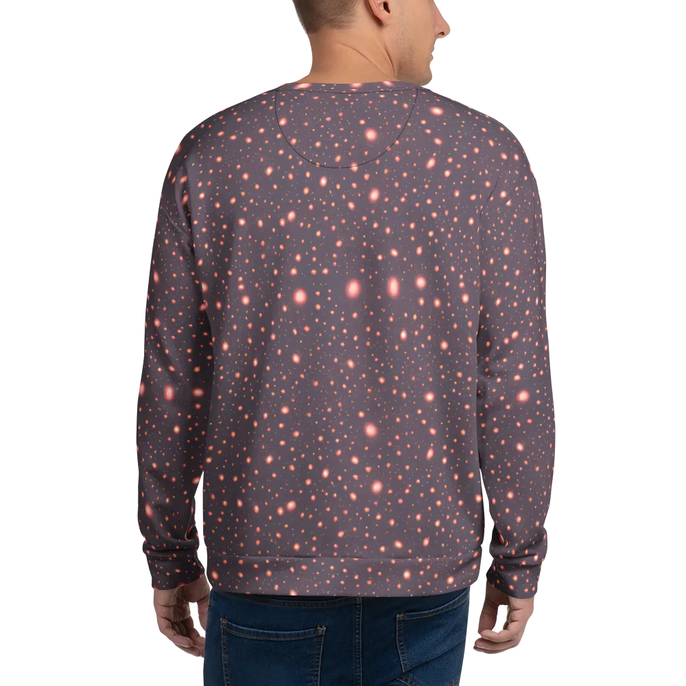 Coral Stardust on Sweatshirt — Back