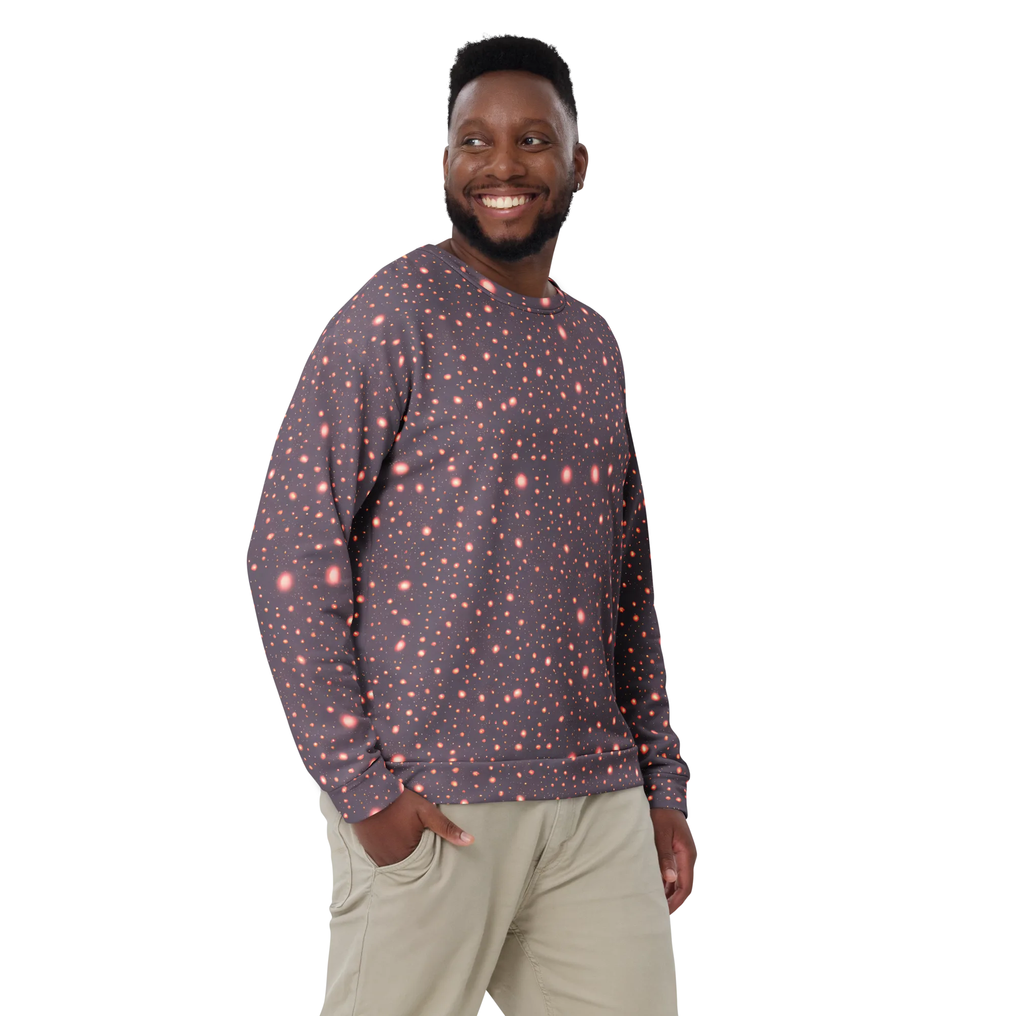 Coral Stardust on Sweatshirt — Front