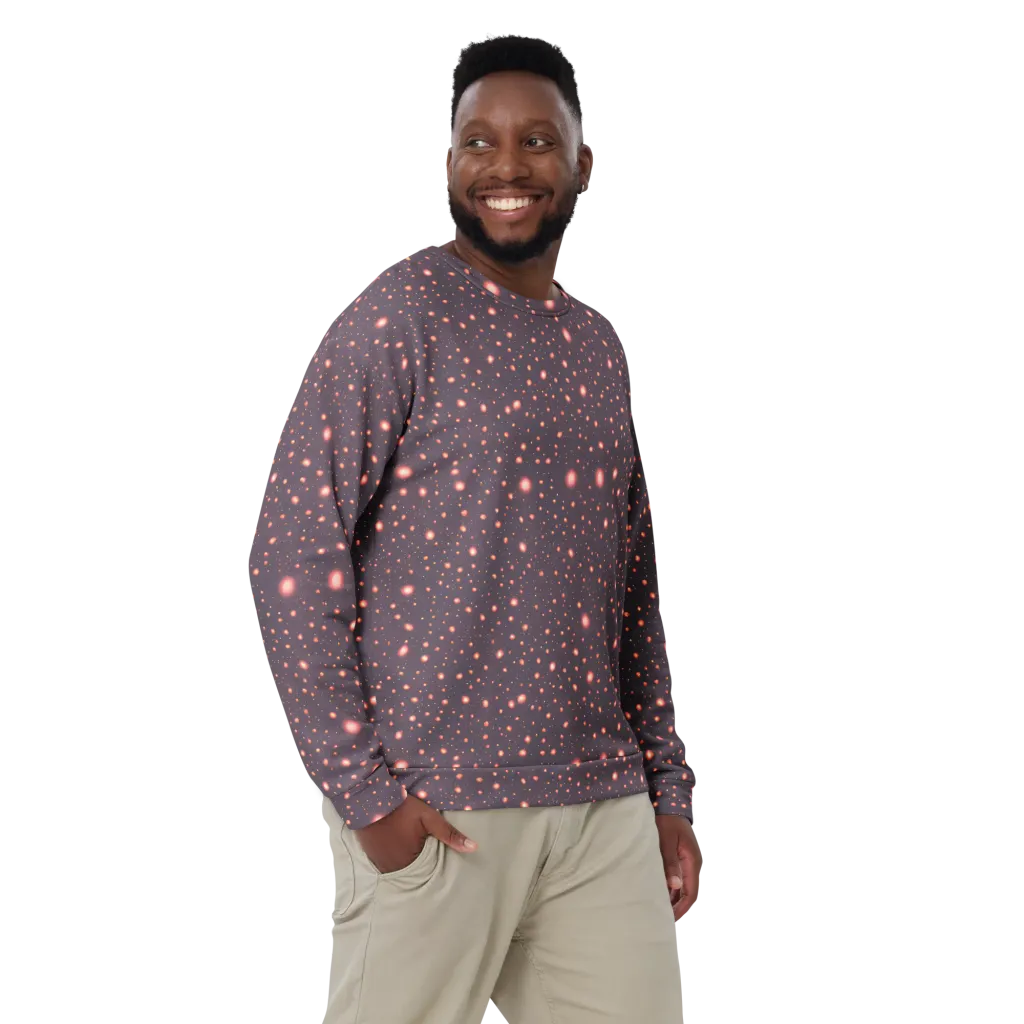 Coral Stardust on Sweatshirt — Front