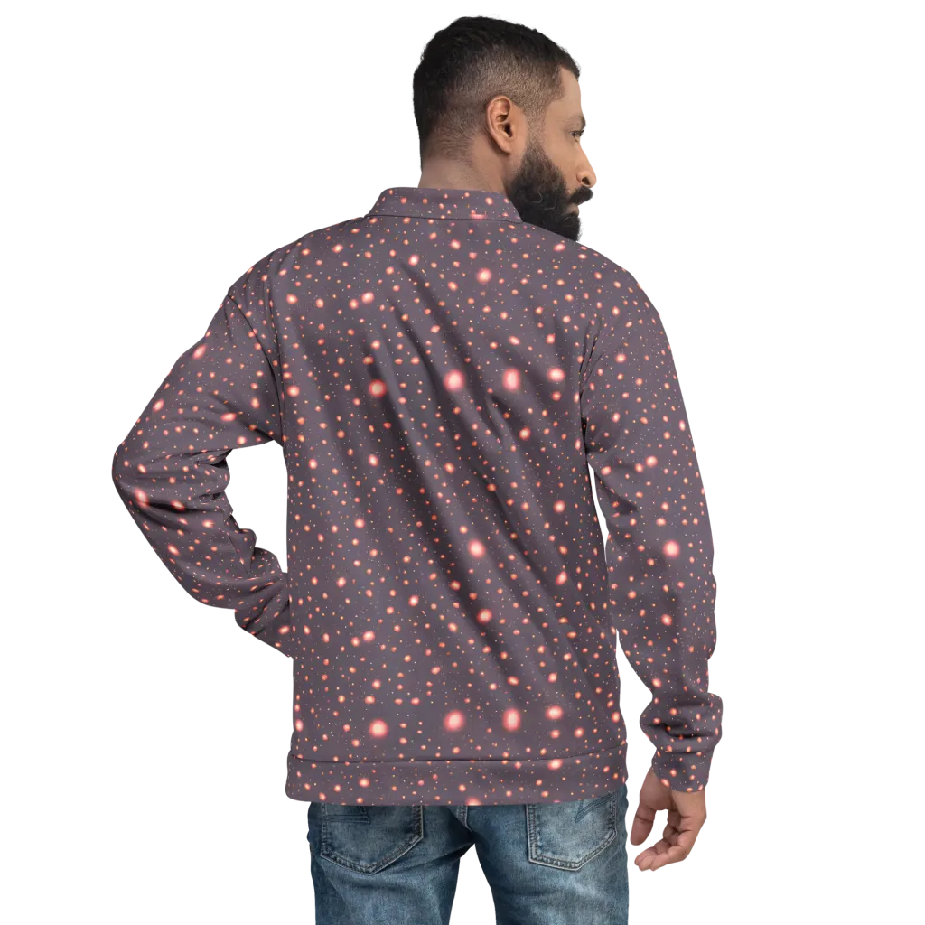 Coral Stardust on Bomber Jacket — Back