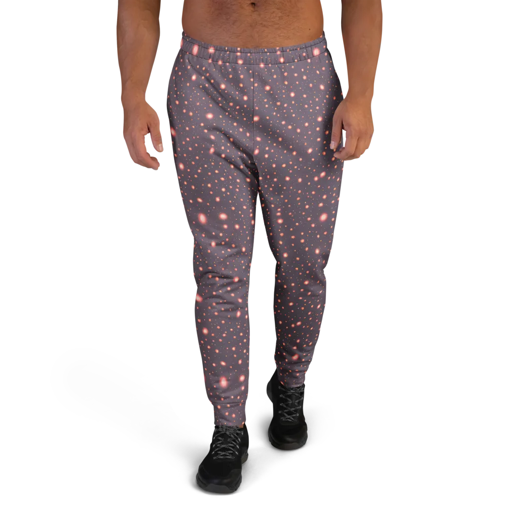 Coral Stardust on Men's Joggers — Front