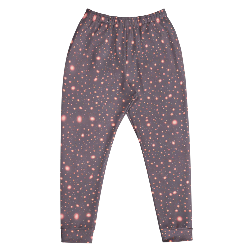 Coral Stardust on Men's Joggers — Front