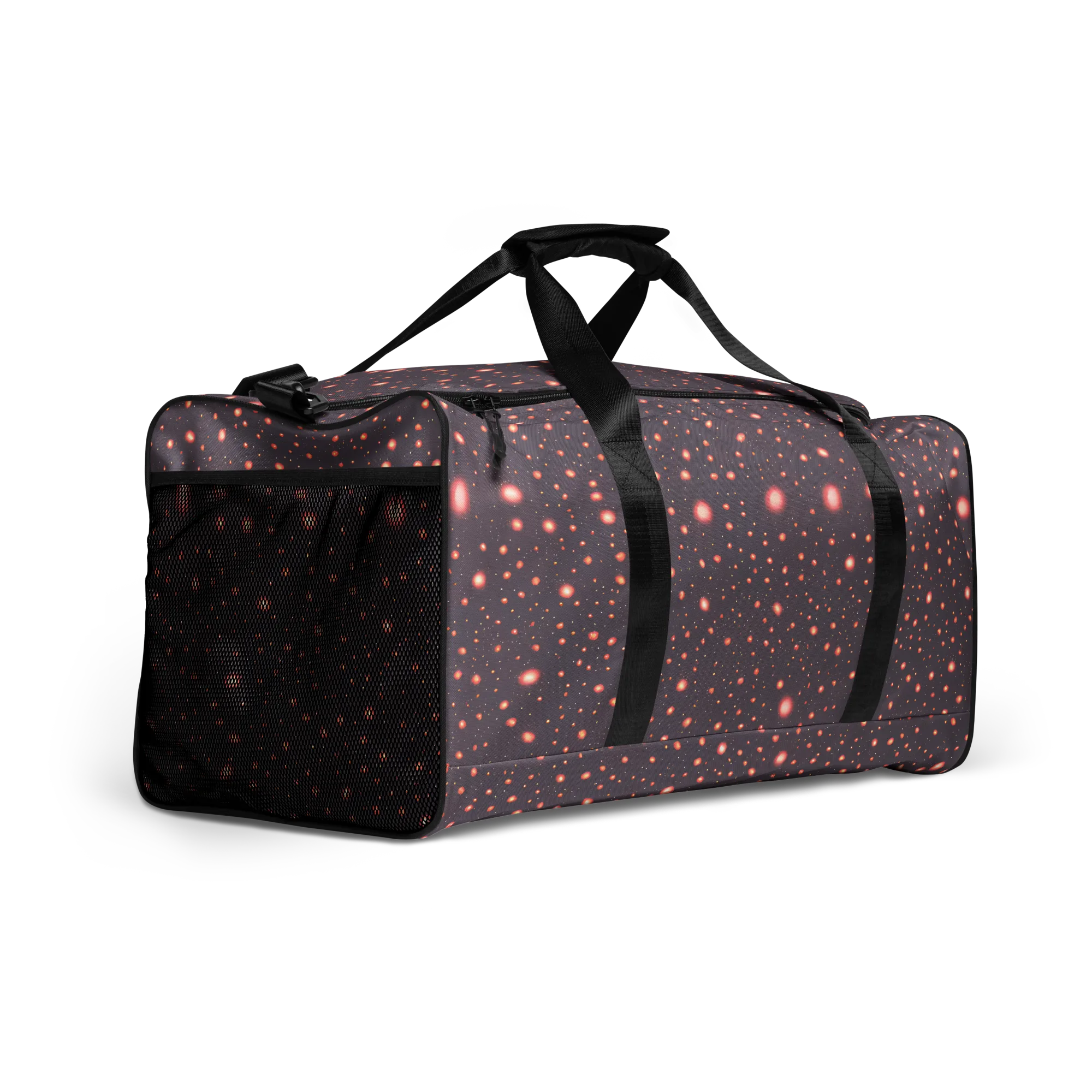 Coral Stardust on Duffle Bag — Right Front