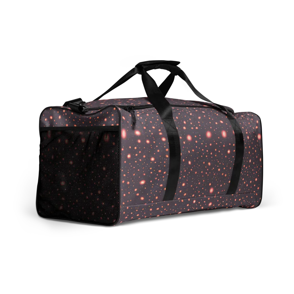 Coral Stardust on Duffle Bag — Right Front